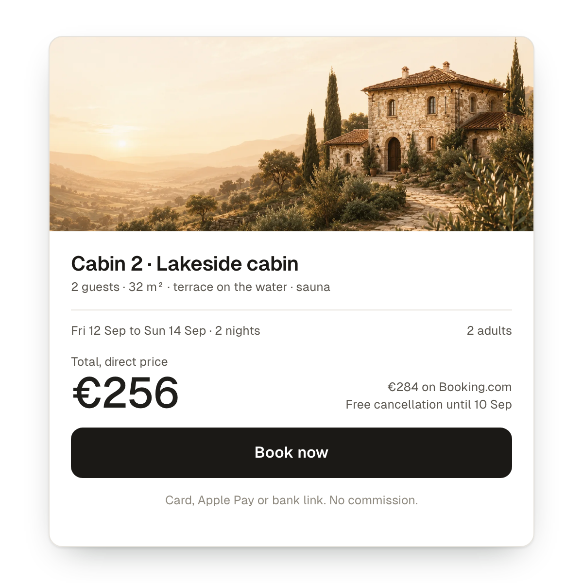 Booking engine